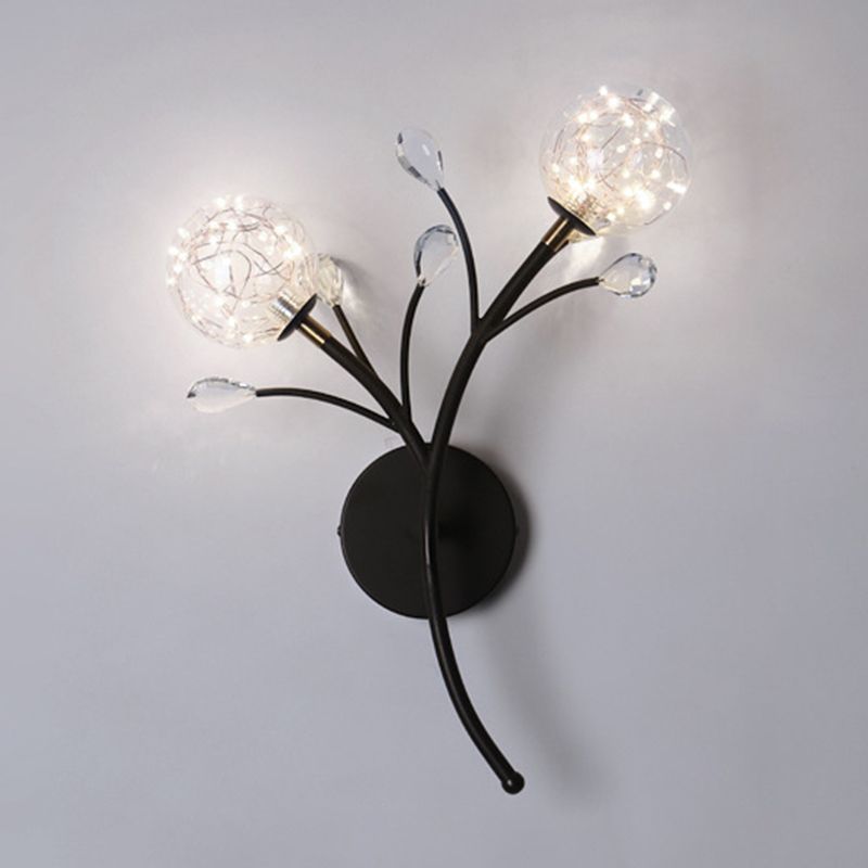 Kugelform Glaswand Licht moderner Stil 2 Leichter Wandhalterung Licht