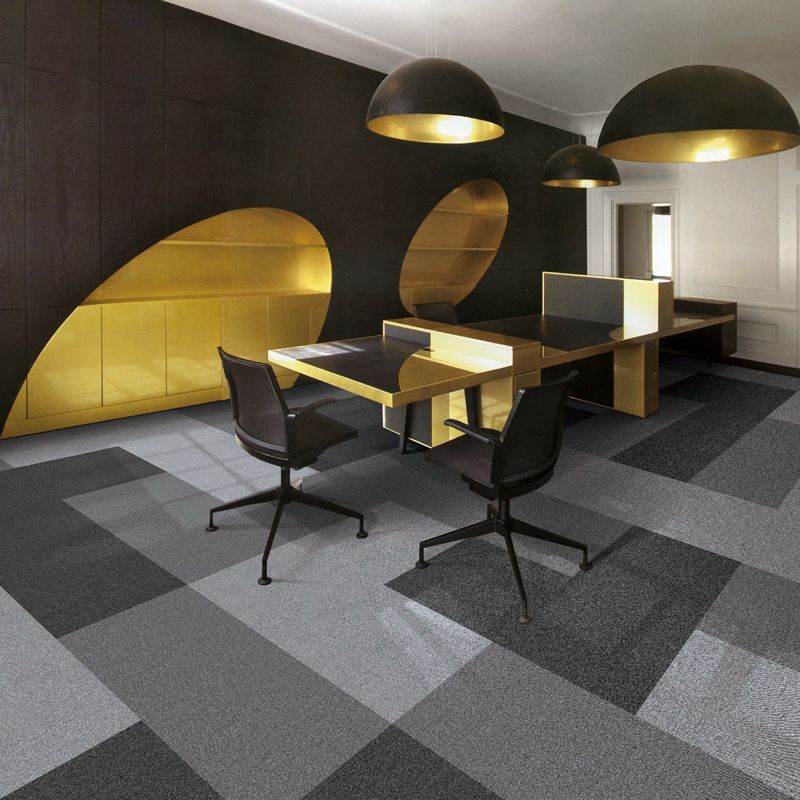 Carpet Tile Level Loop Glue Down Fade Resistant Carpet Floor Tile