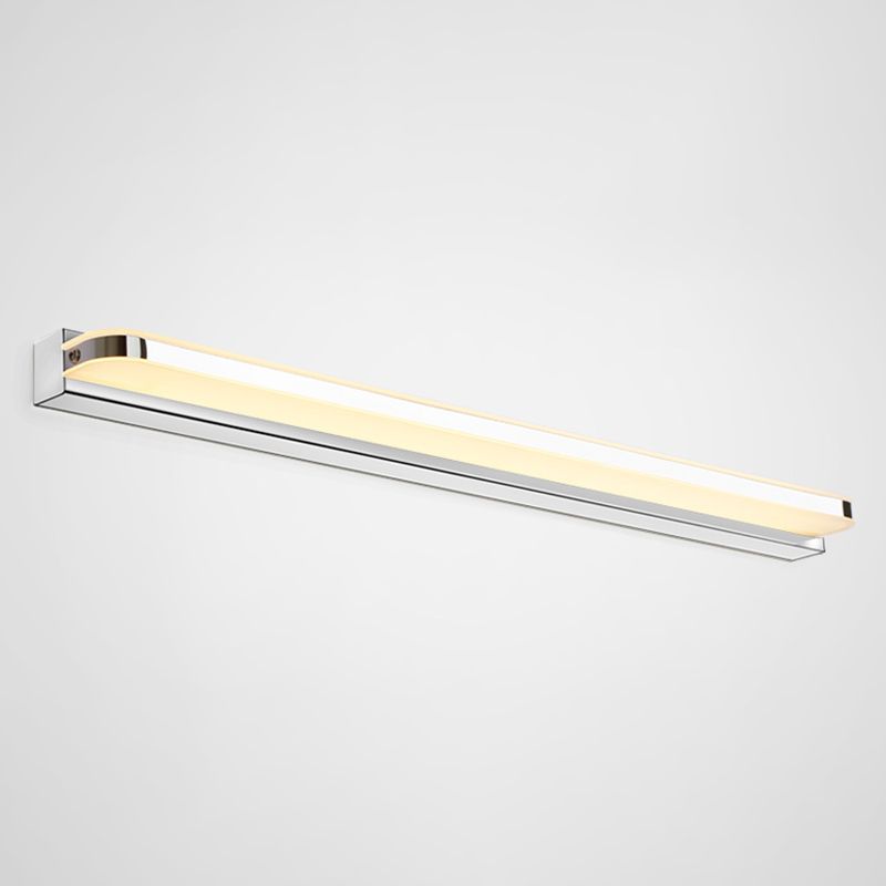 Simple LED Mirror Front Light Modern Vanity Light with Acrylic Shade for Bathroom