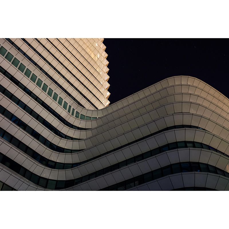 City Construction Mural Wallpaper Mildew Resistant Modern Bedroom Decoration