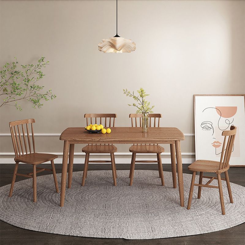 Modern Wood Dining Table Set 1/2/5/7 Pieces Dining Set for Home Use