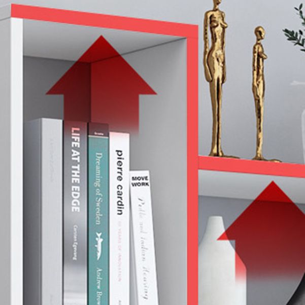 Wall Mounted Bookshelf Scandinavian Style Bookcase for Home Study Room