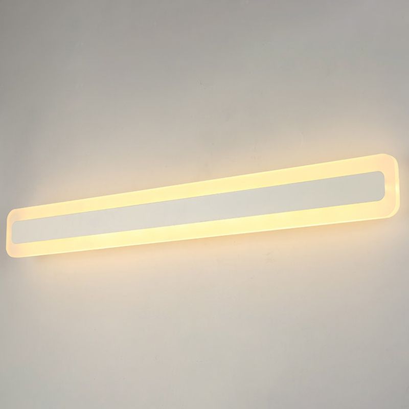 Rechthoekige LED ijdelheid lamp Moderne minimalistische stijl acryl single ijdelheid licht