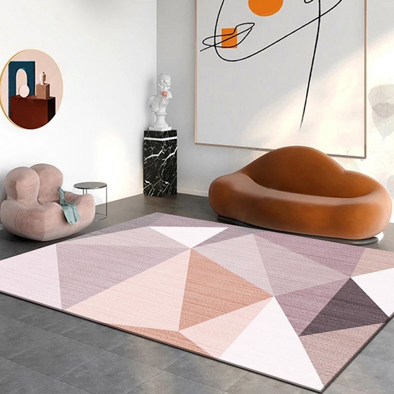 Modern Living Room Rug Graphic Indoor Rug Stain Resistant Area Carpet