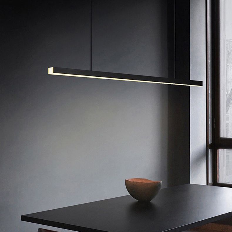 Modern Simplicity Round Chandelier Lamp Aluminum Hanging Pendant Lights for Restaurant