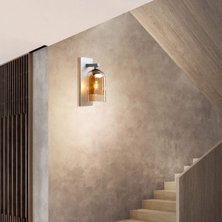 Exquisite Creative Wall Light Sconce Inner Glass Shade Wall Mount Light for Corridor Bedroom