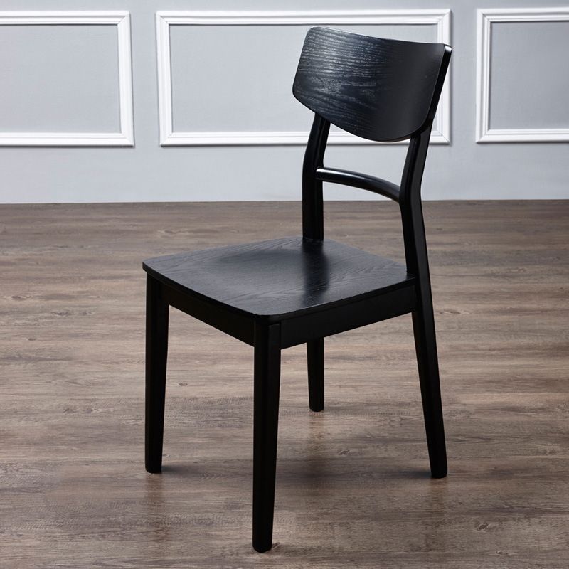 Wood Kitchen Dining Side Chair Contemporary Open Back Dining Side Chair