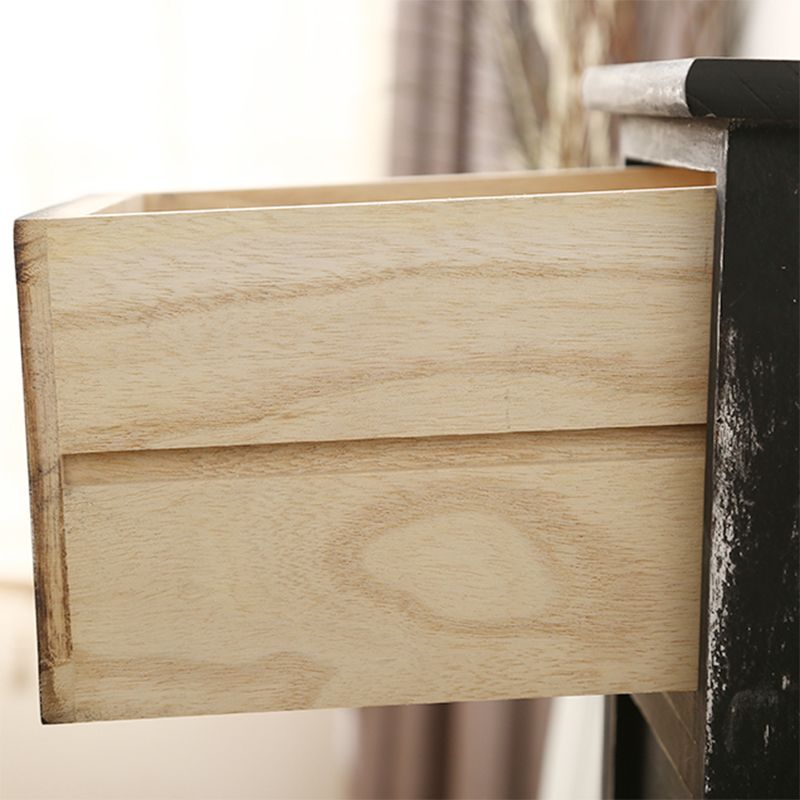 Coastal Dresser Solid Wood Storage Chest with 4/5/6 Drawers , 11.7-inch Width