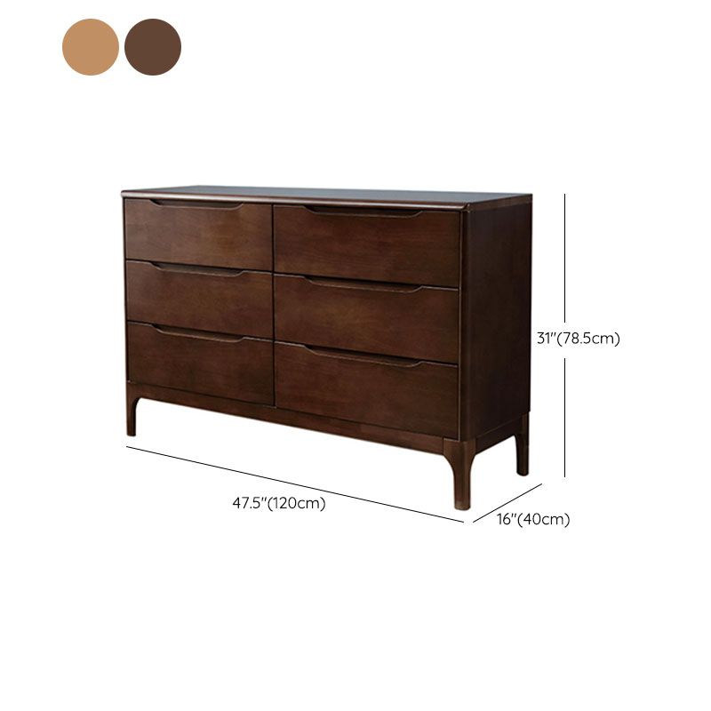 15.7" D Mid-Century Modern Chest Drawers Included Accent Chest in Oak