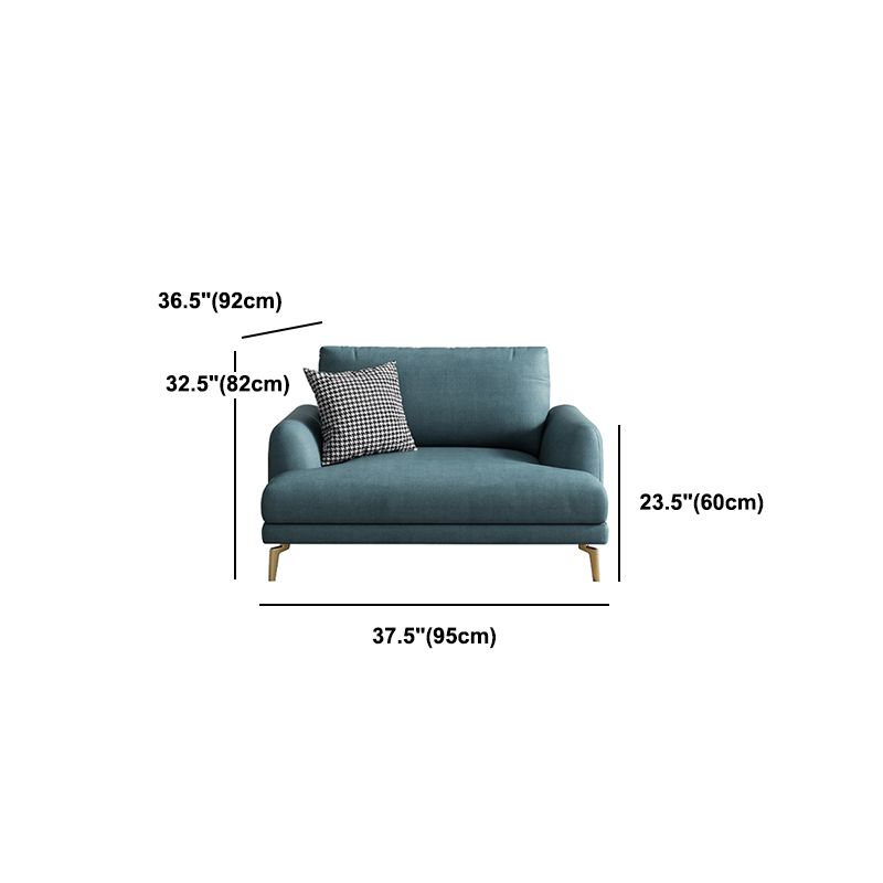Contemporary Faux Leather Recessed Arm Furniture Sectionals in Green