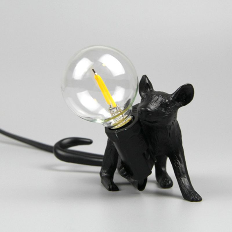 Lampada da letto per lampadina per lampadina per lampadina nuda decorativa con base per mouse