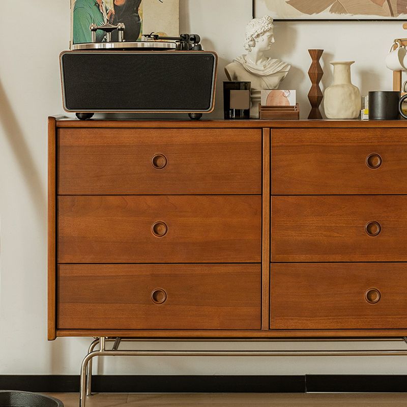 47.5"L Wooden Home Side Board Modern Minimalist Rectangular Sideboard with Drawers