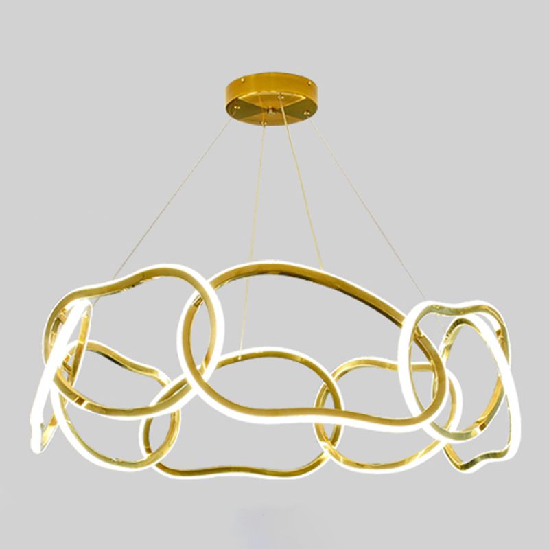 Contemporary Pendant Light Circle Cylinder Ceiling Light for Living Room
