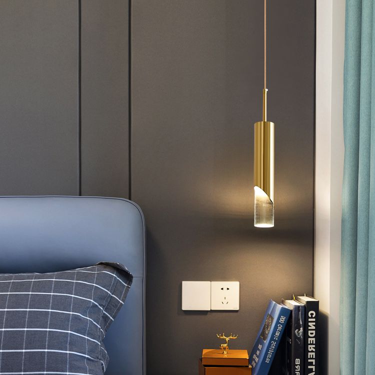 LED Mini Cilindri a cilindri Lighting Forma lampada a soffitto in metallo in tonalità acrilica trasparente