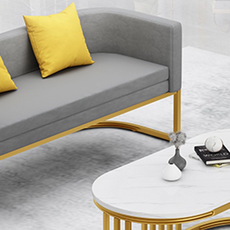 Tuxedo Arm Sofa 24.40" W x 29.52" H Velvet  Sofa Standard Sofa