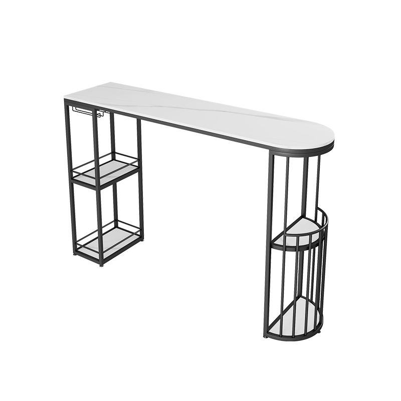 Glam Style Stone Specialty Bar Stool Table Table for Living Room