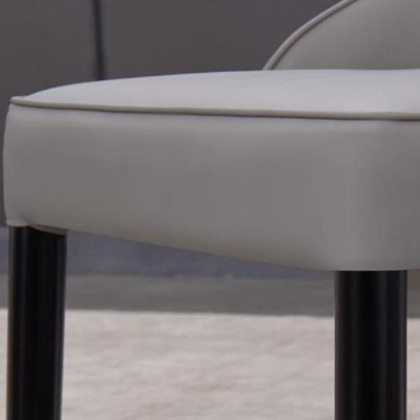 Silla de metal estilo escandinavo Silla Parsons de comedor de cocina (juego de 2)