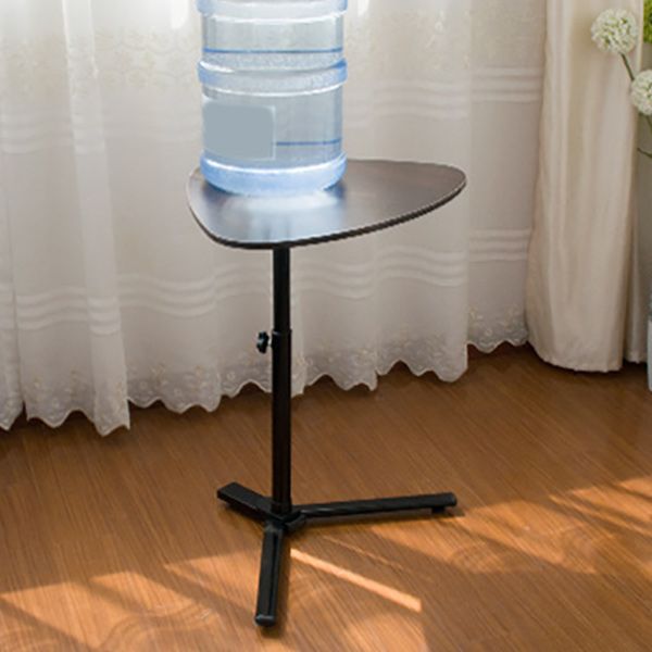 Contemporary Geometric Side End Table Metal Pedestal End Table