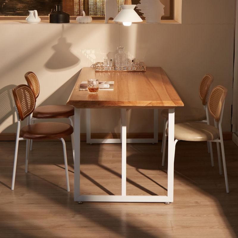 Industrial Rectangle Ash Dining Table 1/2/4/5 Pieces Dining Set for Dining Room