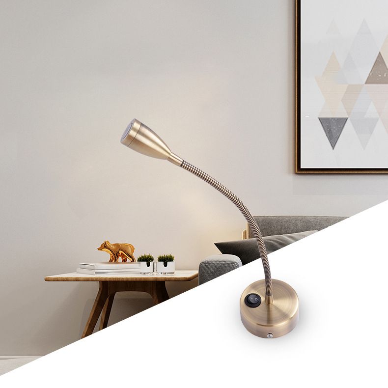 Metal Wall Light Sconces Minimalism 1 Light Wall Mounted Lamp