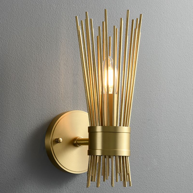 Modern Wall Sconce Linear Shape Wall Light with Metal Shade for Bedroom