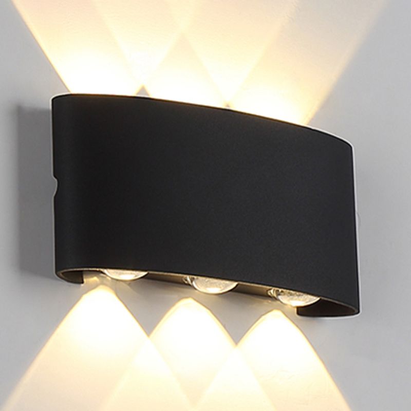 Modern Style Geometry Shape Wall Sconce Metal Multi Light Wall Lighting for Bedroom