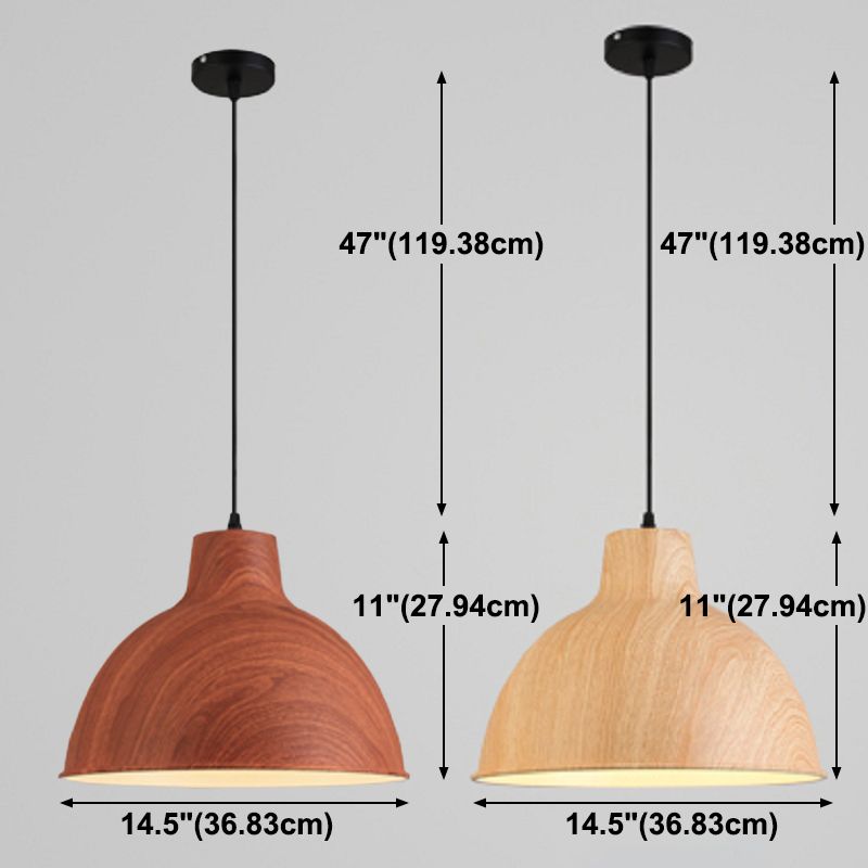 Lampada a soffitto in alluminio in alluminio in stile Nordico Lampadina a sospensione con sfumatura in metallo per barra