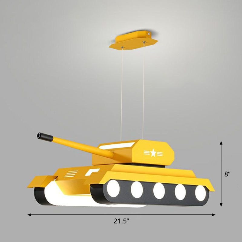 Modern Style Tank LED Suspension Lighting Acrylic Nursery Chandelier Light Fixture