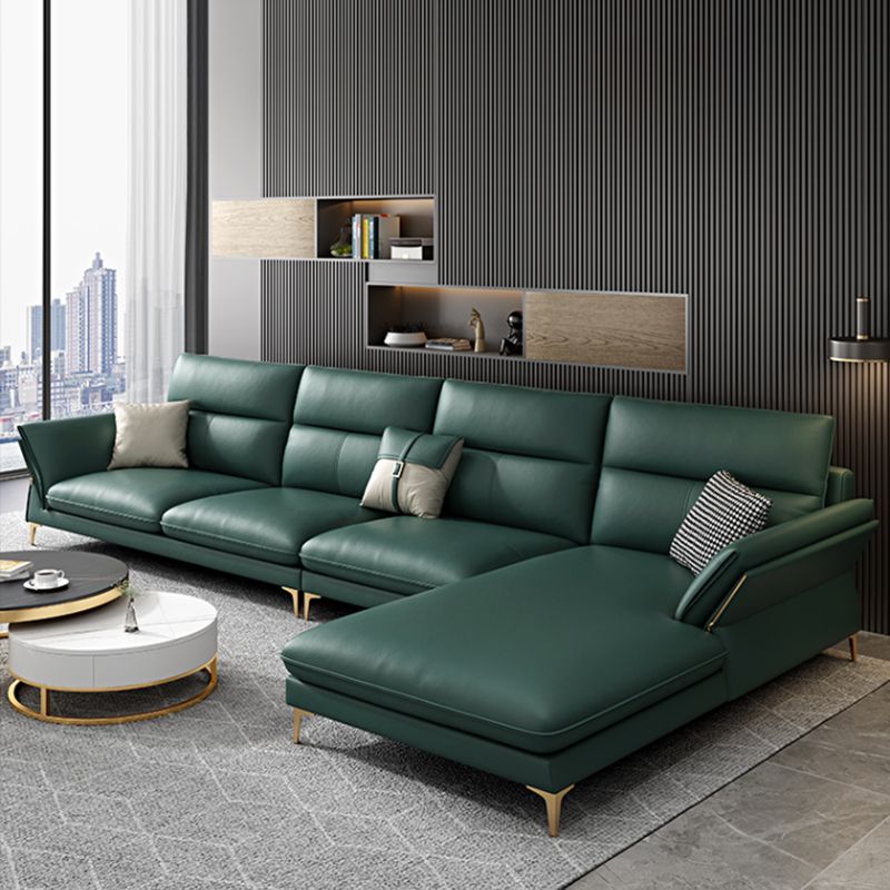 Modernism Sectional Sofa Flared Arm Cushion Back Sectional Sofa