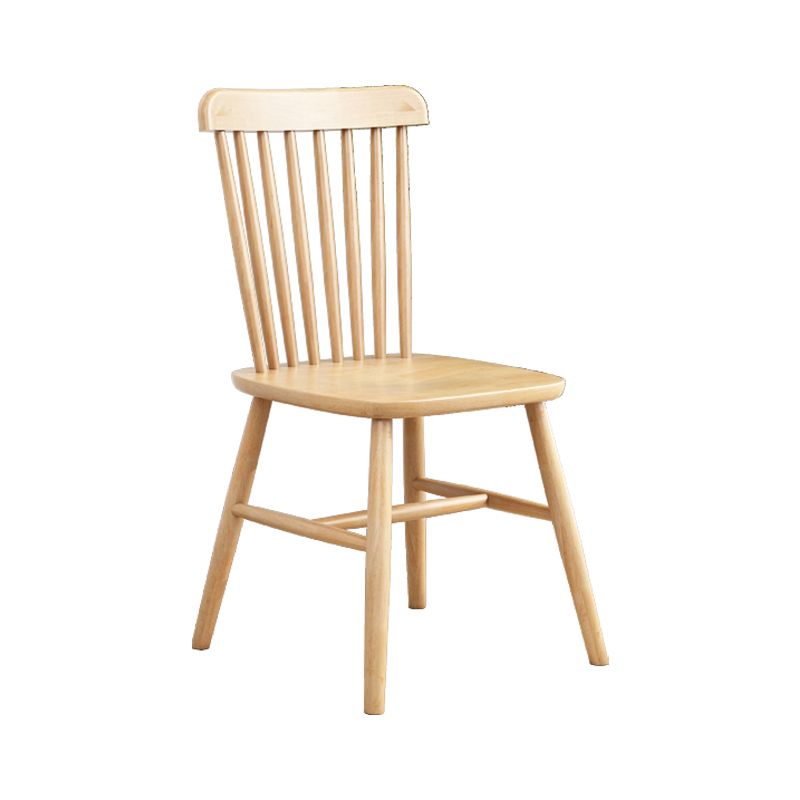 Silla contemporánea comedor silla sin brazos con patas de madera para cocina