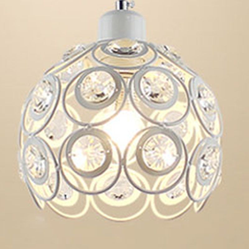 Nouveauté moderne Crystal Dome Light Light Modern Style LED Pendentif Light pour le chevet Bar
