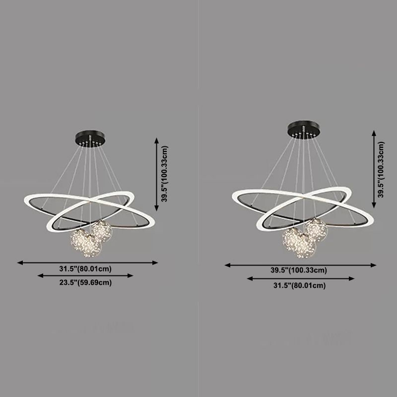 Licht luxe minimalisme Moderne Noordse stijl LED hanger kroonluchter licht voor eetkamer woonkamer