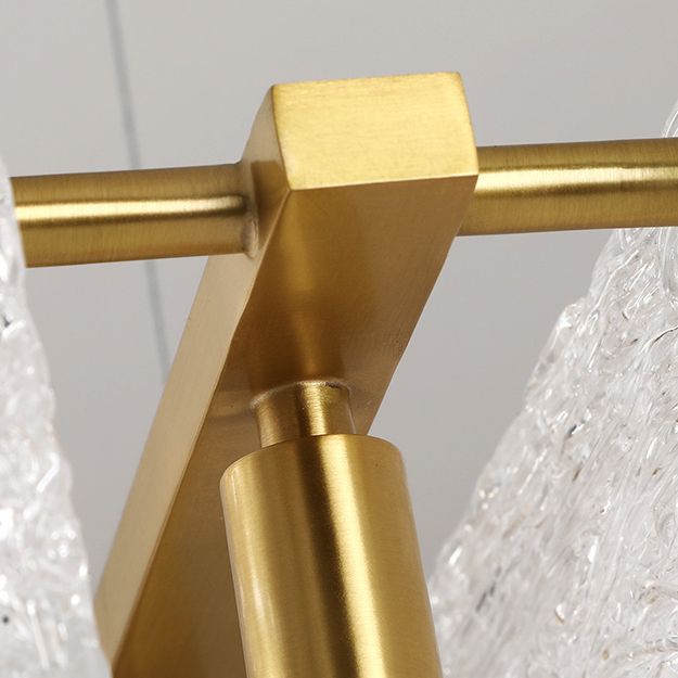 Luces colgantes rectangulares de estilo moderno luces colgantes de vidrio transparente