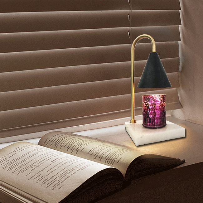 Postmodern Style Cone Shape Table Light Metal 1 Light Nightstand Lamps for Bedside