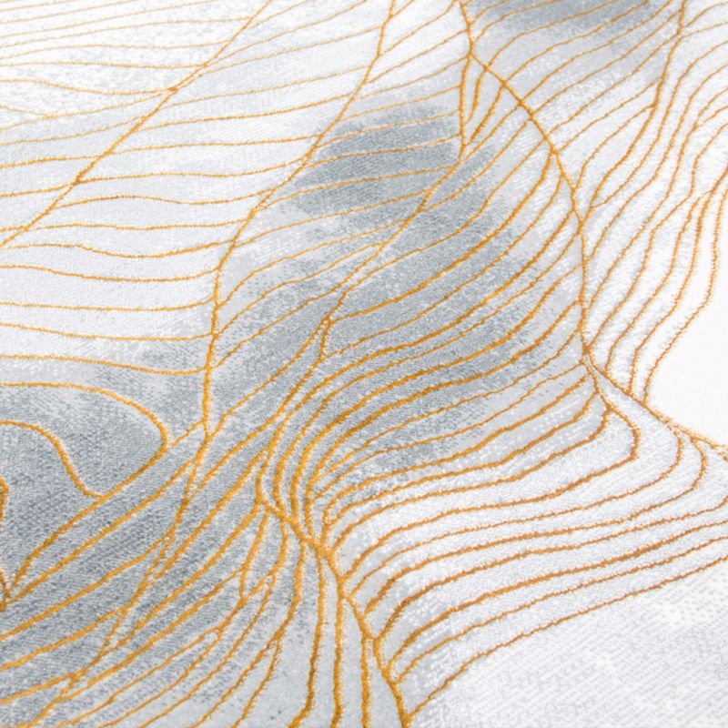 Neuartiger gestreifter Teppich, mehrfarbiger Rayon-Teppich, haustierfreundlich, waschbarer Innenteppich für Heimdekoration