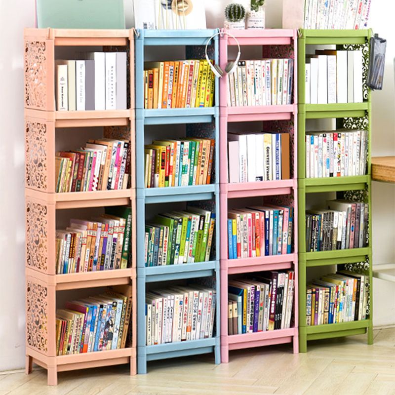 Contemporary Plastic Book Shelf Freestanding Standard Kids Bookshelf