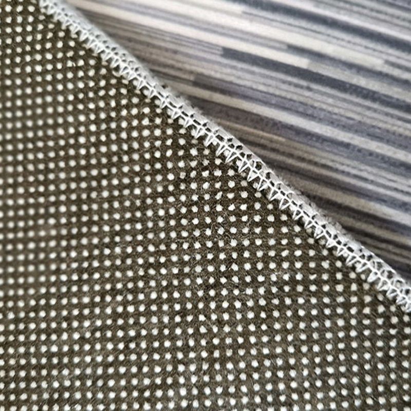 Dunkelbrauner geometrischer Druckteppich Polyester Moderner Teppich Waschbar Teppich für Wohnzimmer