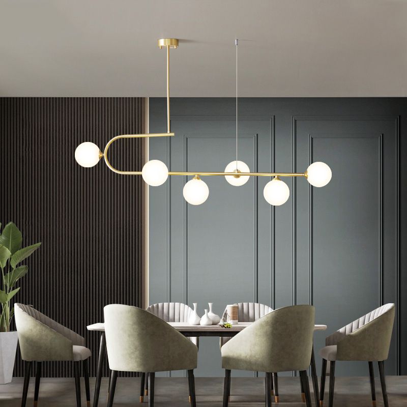 Linear Hanging Pendant Lights Contemporary Glass Ceiling Pendant Light