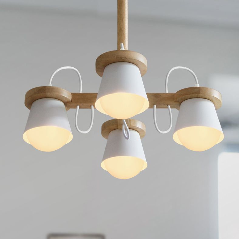 Modern Ceiling Pendant Wood Light Indoor Bedroom Shop Hotel Foyer Light