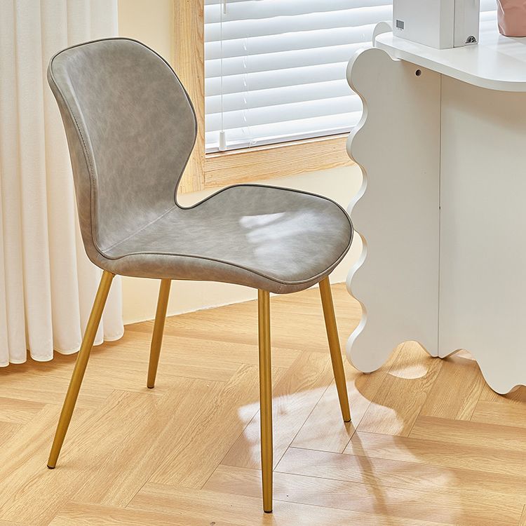 Metal de la cocina del estilo contemporáneo que cena el respaldo lateral de la silla que cena la silla lateral sin brazos