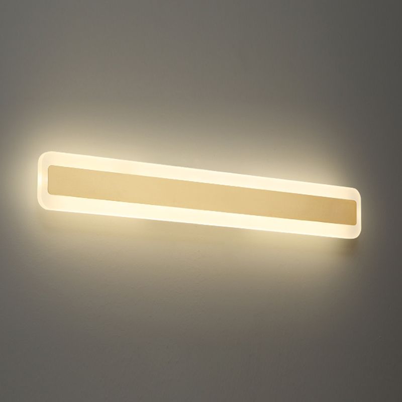 Lineare Form Metallwand Leuchten Moderner Stil Einer Lichtspiegel Wandhalterung Licht