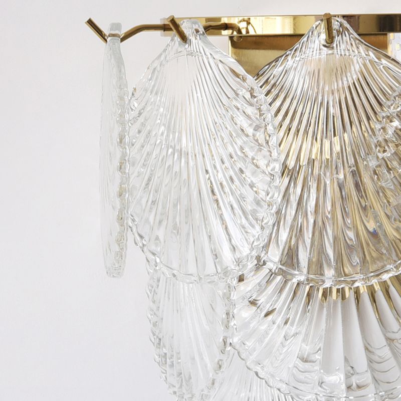 Wall Light Fixture Modern Style Glass Shaded Wall Mount Lighting