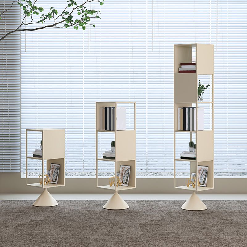 Glam Metal Shelf Bookcase Open Back Book Shelf for Home Office