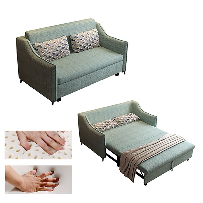 37" Wide Scandinavian Futon Sofa Bed Pillow Back Sleeper Sofa