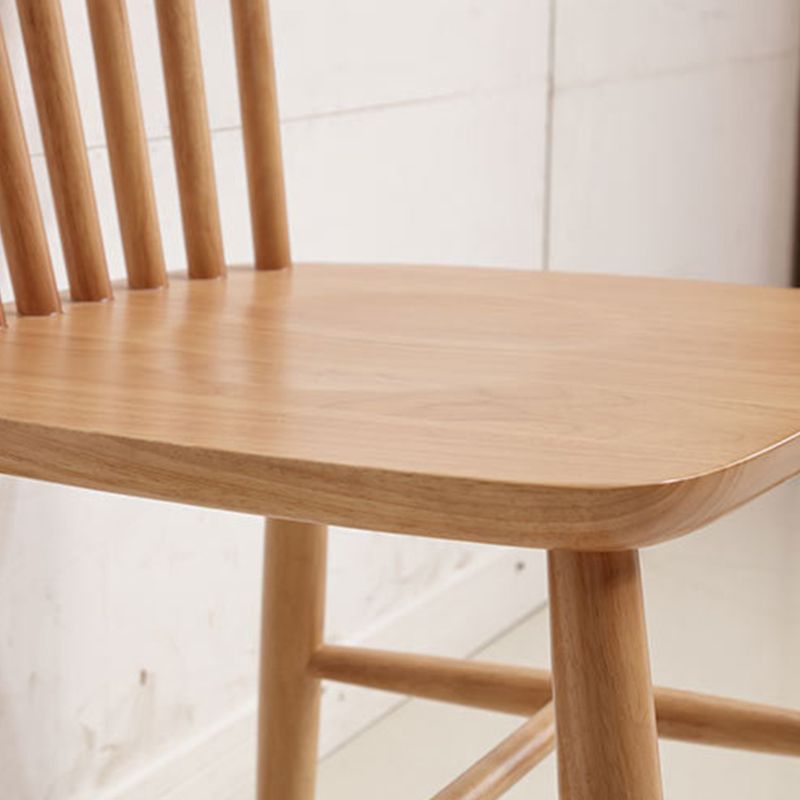 Contemporary Kitchen Dining Side Chairs Wood Slat Back Side Chairs