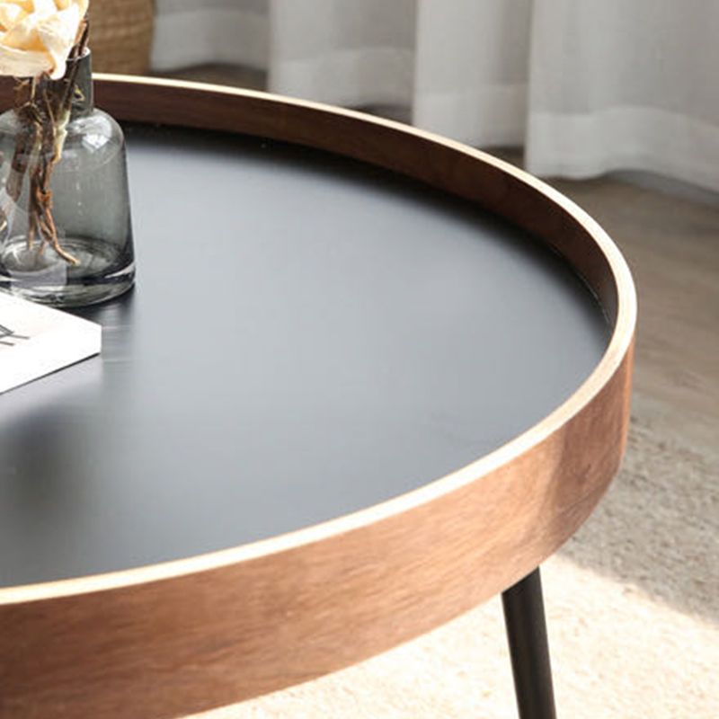 Contemporary Coffee Table 4 Legs Round Coffee Cocktail Table