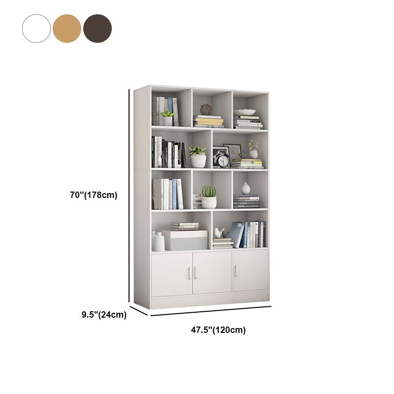 9.45" Wide Matte Finish Bookshelf Wood Standard Shelf Bookcase for Bedroom