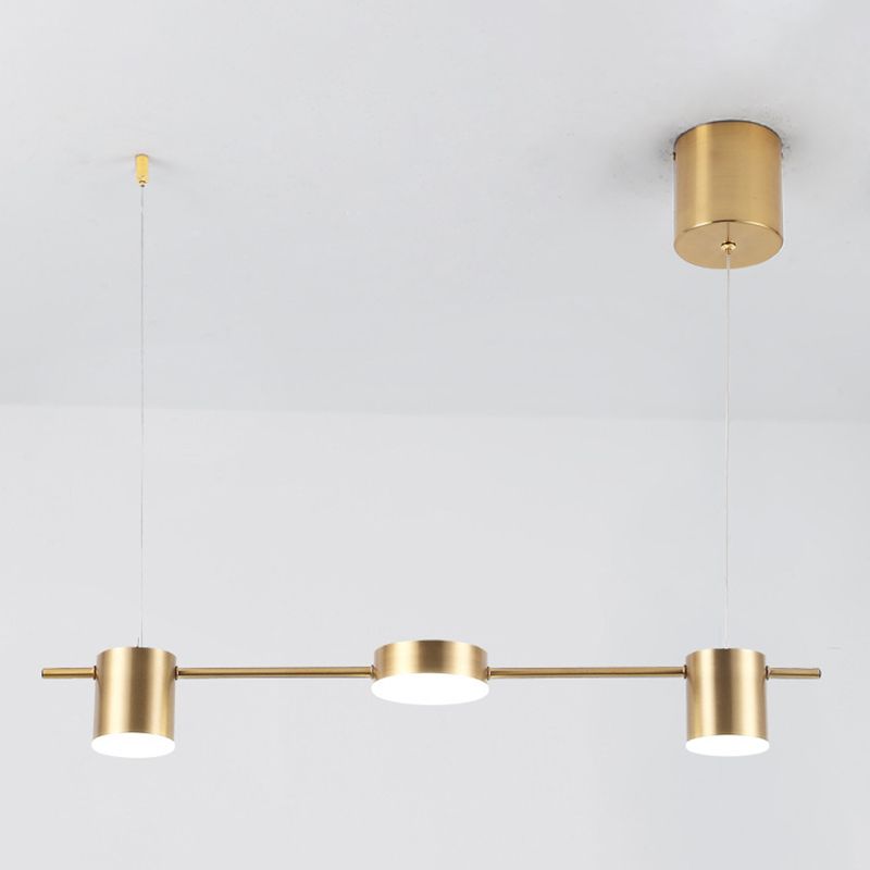 Luci a sospensione dell'isola cilindro Ultra-Contemporanea Isola Acrilico Luci a sospensione per ristorante