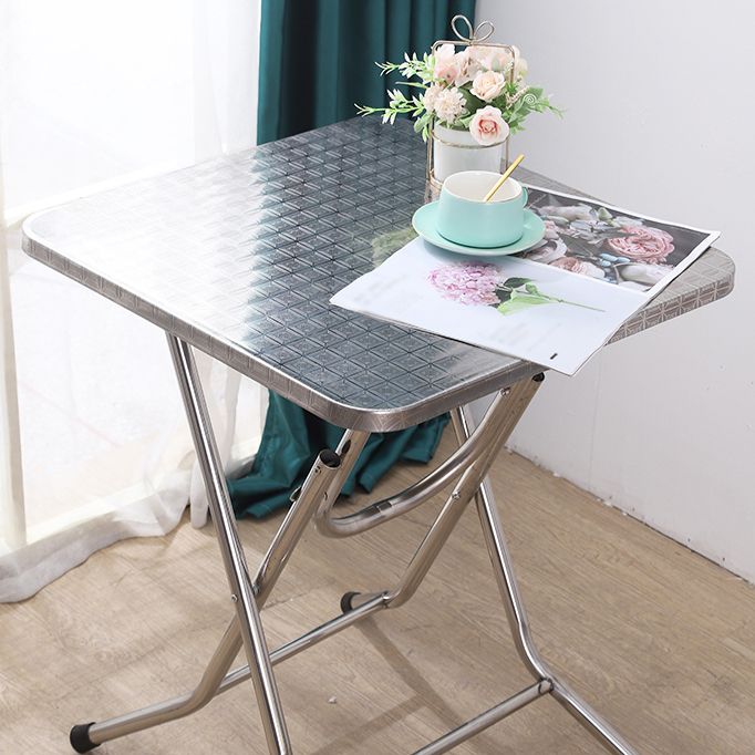 Table à manger de style industriel Table à manger en acier inoxydable pour un usage domestique