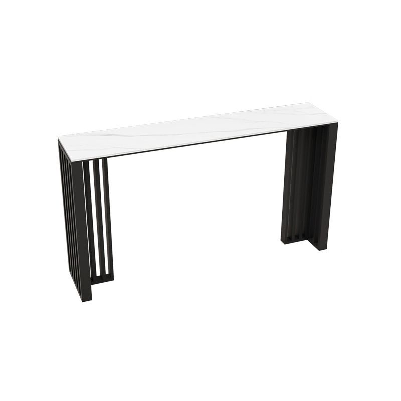 Contemporary Rectangular Bar Table Set 1/2/7 Pcs Leather Upholstered Counter Stool